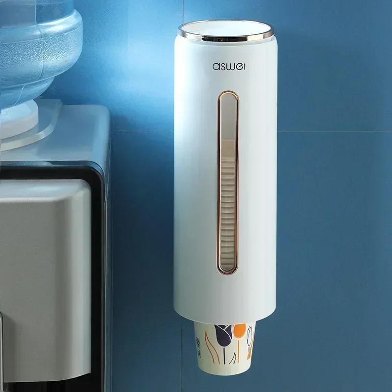 Dispenser Automatically Drop Cup Remover Wall Mounted Disposable Paper Cups Dispenser Plastic Cup Holder Cups Container paper cup dispenser