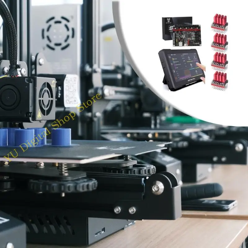 96ba Pad 7 Klipper Bildschirm SKR 3 Mainboard mit 4pcs TMC5160T Stiefmotor – Detail 10