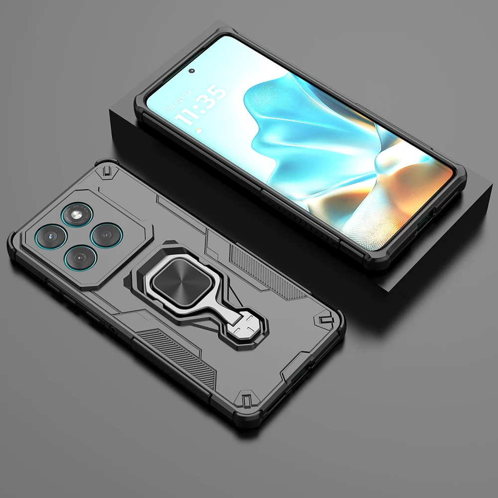 Rotatable Kickstand Magnetic Ring Holder Protective Phone Case Cover
