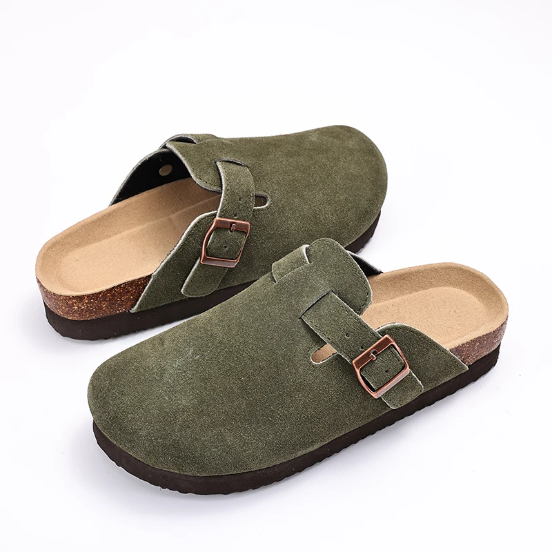 Suede Clogs Shoes Outdoor Platform Nonslip Beach Slippers
