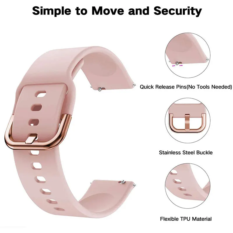 Silicone Wristband Strap - Enhanced Comfort and Style for Smartwatches