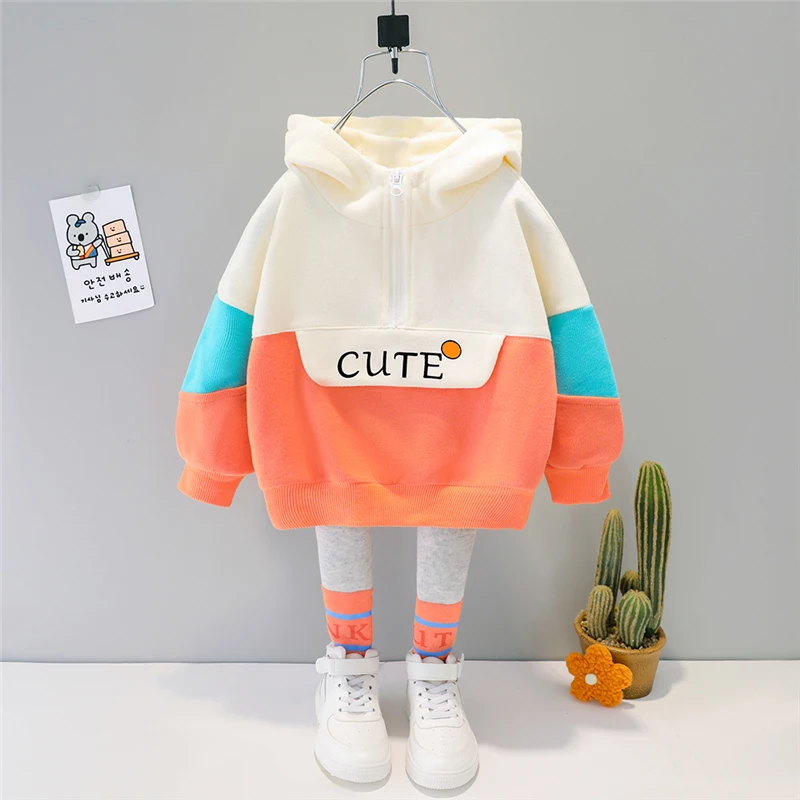 Girls Clothes Spring Autumn Baby Kids Clothing Sets Hooded Casual T Shirt Pants Toddler Infant Tracksuit Children Outfits