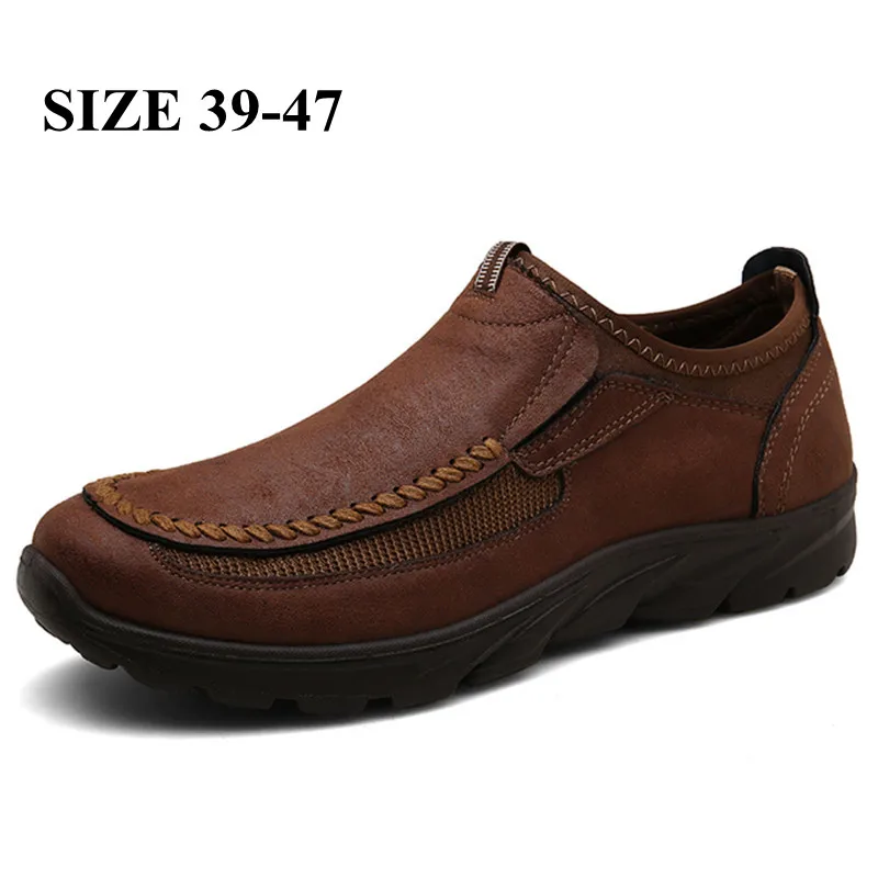 

Men Casual Shoes Fashion Mens Loafers Moccasins Breathable Slip on Retro Driving Shoes Men Sneakers Plus Size 39-48