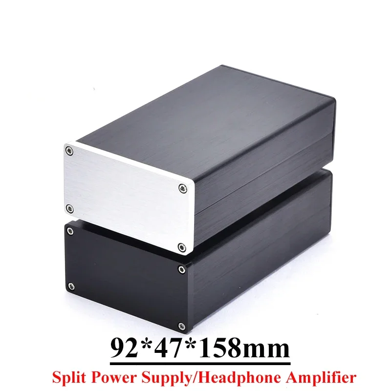 

92*47*158mm All Aluminum Mini Headphone Amplifier Case Split Power Enclosure Diy Audio Accessories