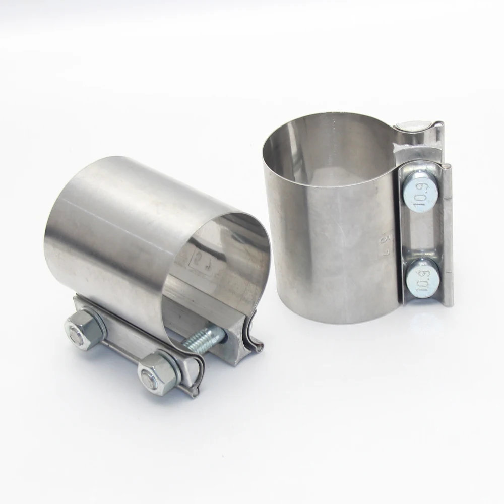 Stainless Steel universal exhaust pipe coupling strong steel pipe clamp