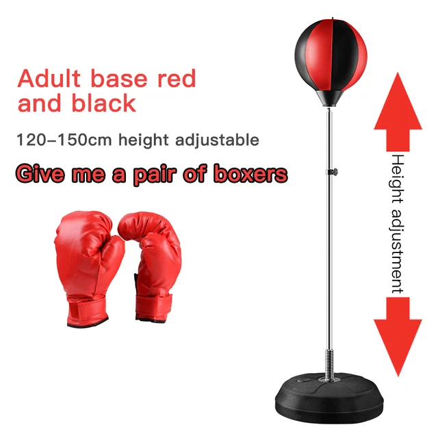 Punching ball ajustable adulto negro