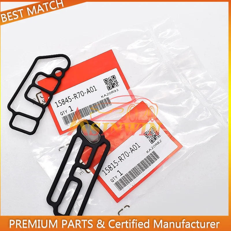 Solenoid Gasket Set Cylinder Head rubber gasket 2PCS For Honda