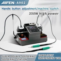 AIFEN A902 Soldering Station  C115 C210 C245 Double Station Welding Rework Station For Cell-Phone PCB  IC Repair Solder Tools 1