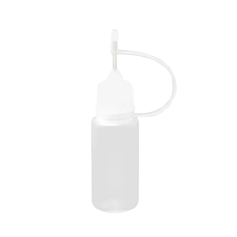 5-50ml Squeeze Bottles Needle Tip PE Glue Applicator Bottle Craft Tool Transparent For Paper Quilling Home Storage Bottles glue applicator bottle