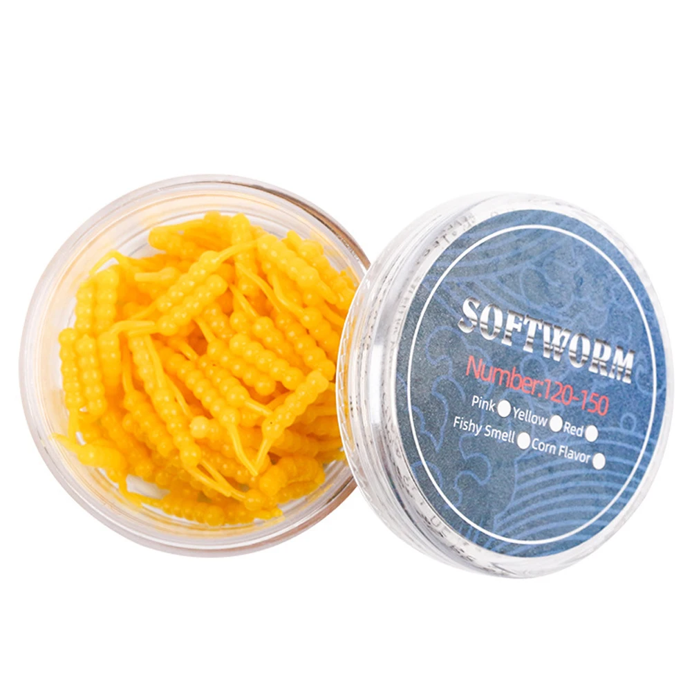 Description Picture 6 of item1Box Fishing Soft Trout Lure Silicone Bait Wobbler Swimbait Artificial Worm Baits 20mm Fishy Smell Tpr Eco-friendly Material