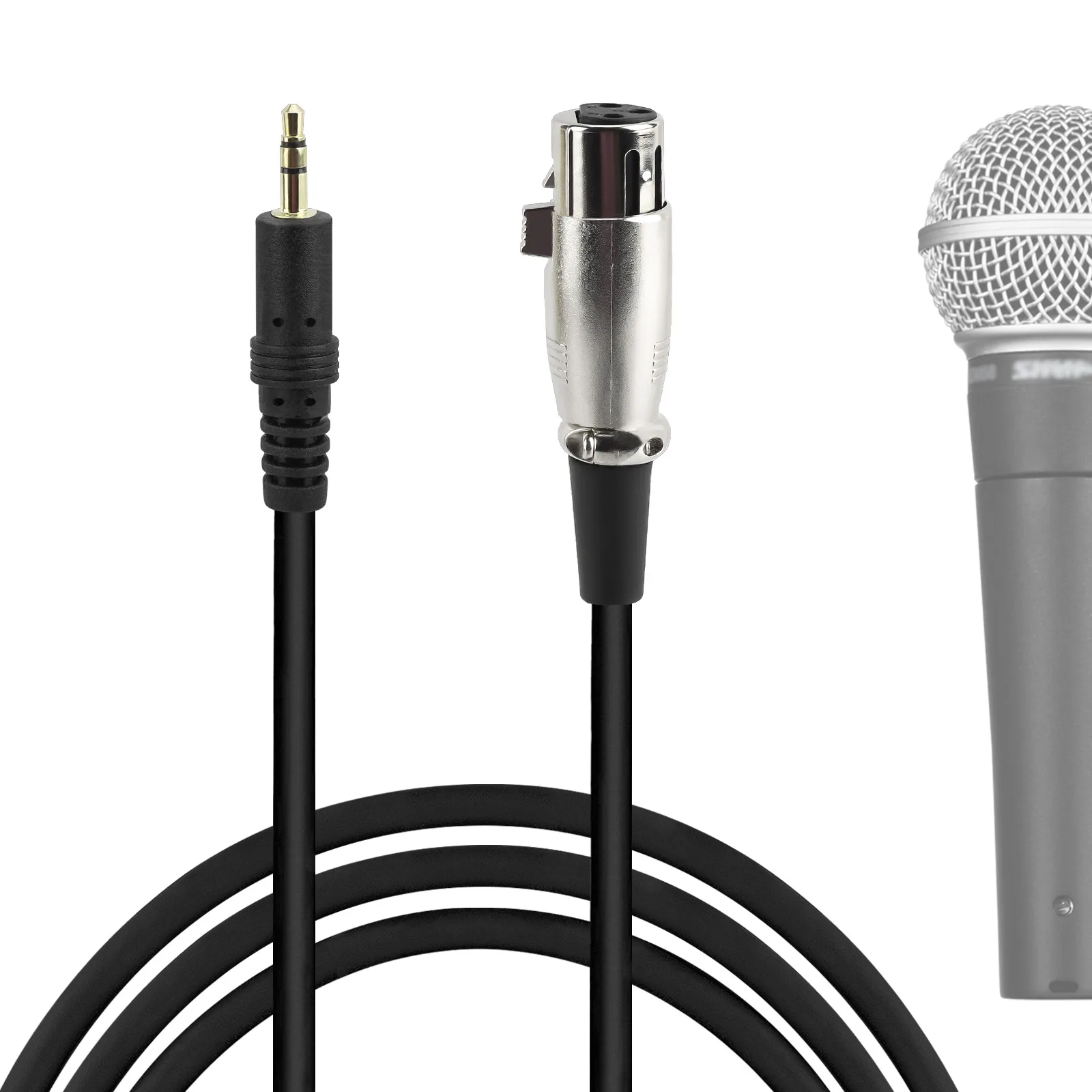Geekria Per Creator Cavo Microfono Da 3.5Mm Maschio A Xlr Femmina 8 Ft / 2.5 M, Compatibile Con Shure Sm58, Sm57, Sm48, Sm7B, Mv7