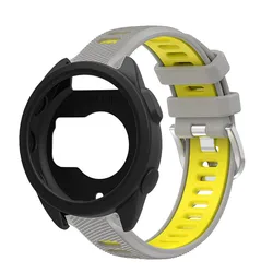 Dual Function Silicone Sport Band with Protective Cover and Strap - Smartwatch Accessory - Forerunner 165 (HY - B)