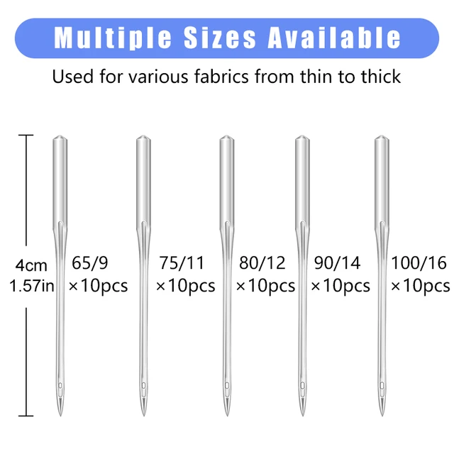 Sewing Machine Needles, 60pcs Universal Ballpoint Sewing Machine Needles  Sewing Machine Accessories For Denim Jeans - Sewing Tools & Accessory -  AliExpress