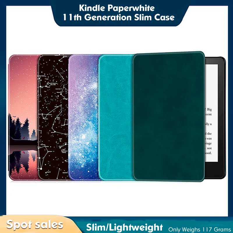 Funda Para Kindle Paperwhite De 11. ª Generación, 2021-funda De Cuero Pu  Ligero Para Kindle Paperwhite Signature Con Auto Sleep/wake - Fundas Para  Tablets Y E-books - AliExpress