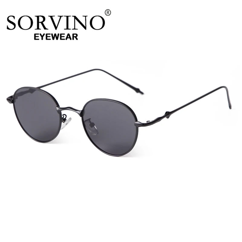 

Солнцезащитные очки SORVINO в ретро стиле UV400 для мужчин и женщин, винтажные солнечные аксессуары в круглой овальной оправе с четырьмя листьями и звездами, с серой линзой, для вождения