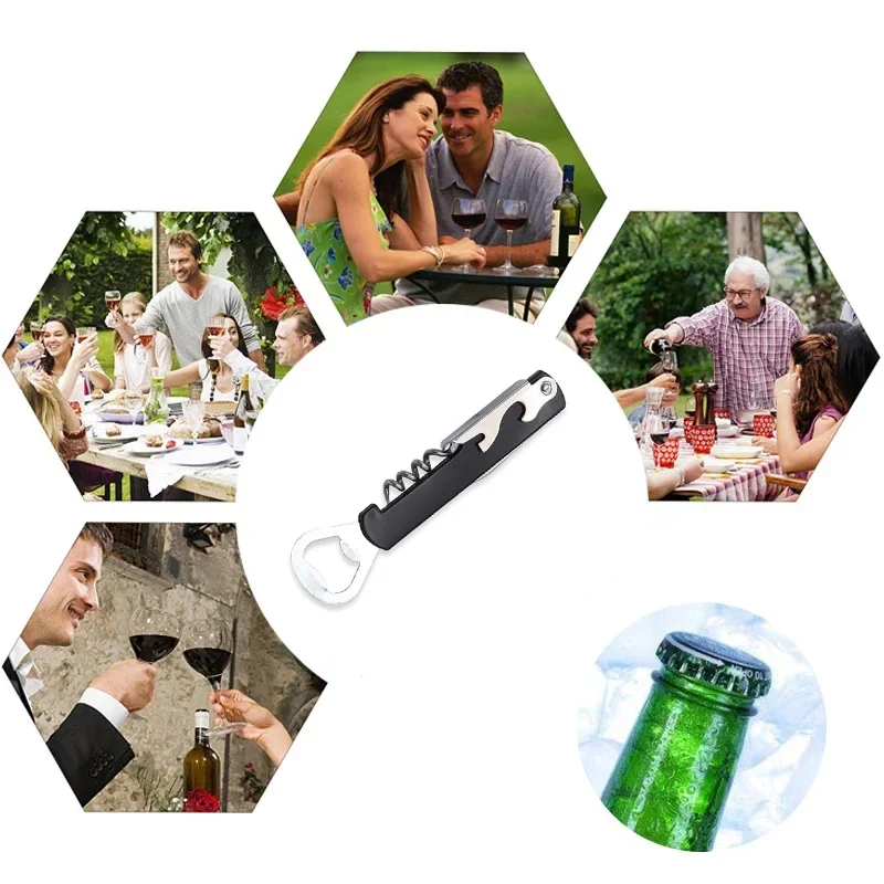 Cavatappi Ad Ala In Acciaio - Apribottiglie Per Vino E Birra, Facile E Pratico - Foto 9