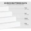 Full Size Mattress for Pressure Relief & Cooler Sleep CertiPUR-US Certified 10 Inch Medium-Firm Gel Memory Foam Mattress 2