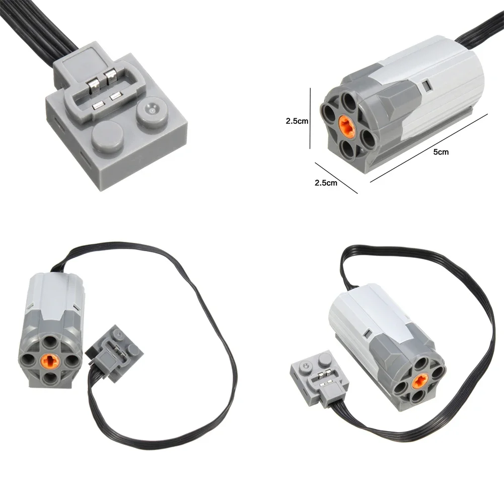 Power Functions Set 5pcs M Motor Battery IR Remote Receiver Robot Technical Parts legoeds-compatible 8883 8881 8885 RC Car Toy