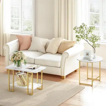 Hoobro Nesting Marble Tables 1