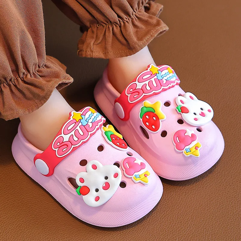 Kids Sandals Summer Baby Shoes Sandals for Girls Boy Garden Beach Shoes Mules Baby Girl Cartoon Sandal Infantil for Children's Garden