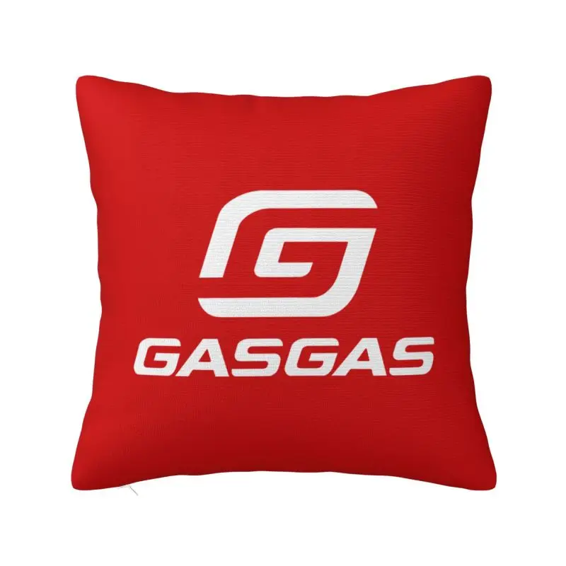 

Black GasGas Logo Nordic Throw Pillow Covers Decoration Spanish motorcycle Car Cushion