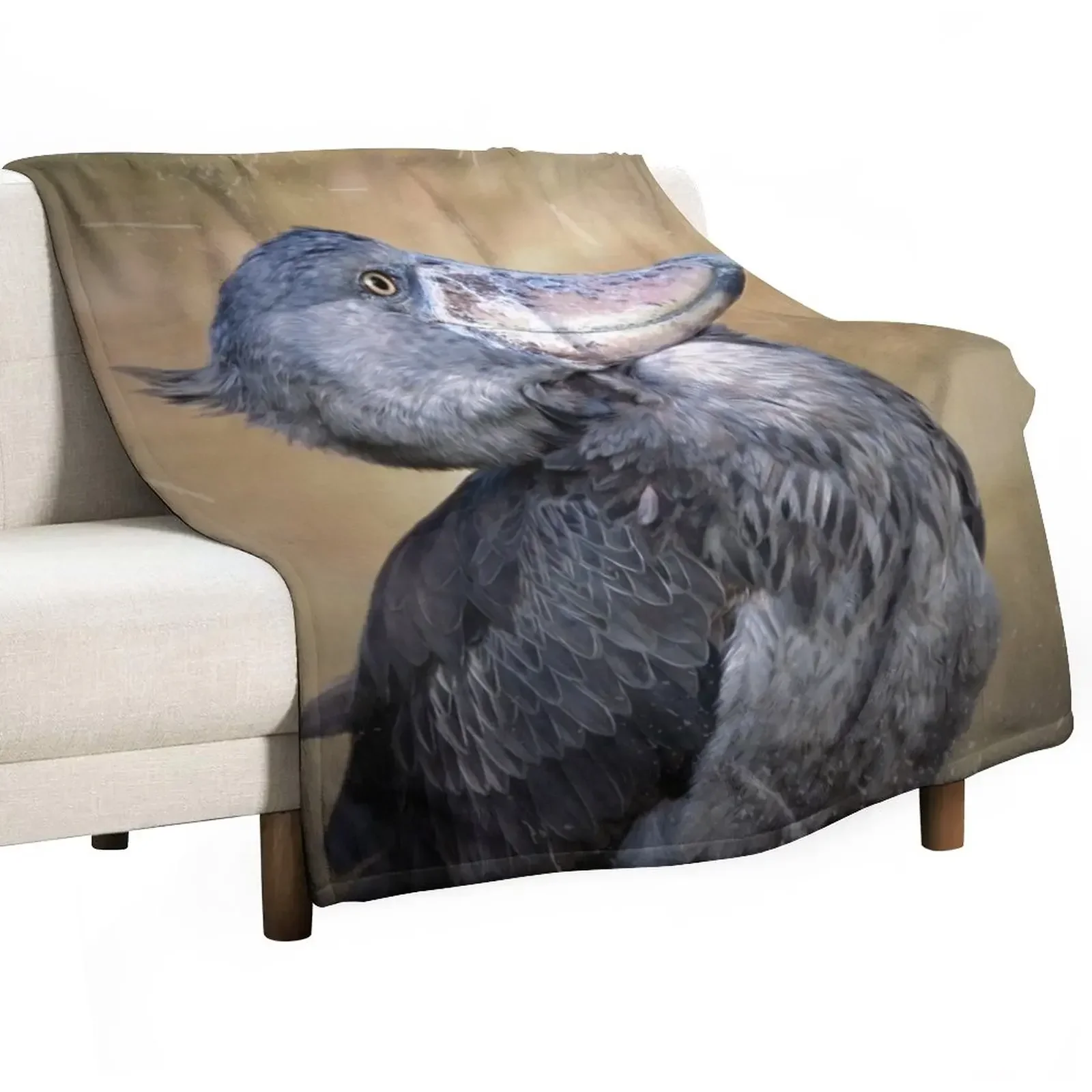 

Shoebill Stork Throw Blanket Kid'S Luxury Designer Warm Multi-Purpose Blankets
