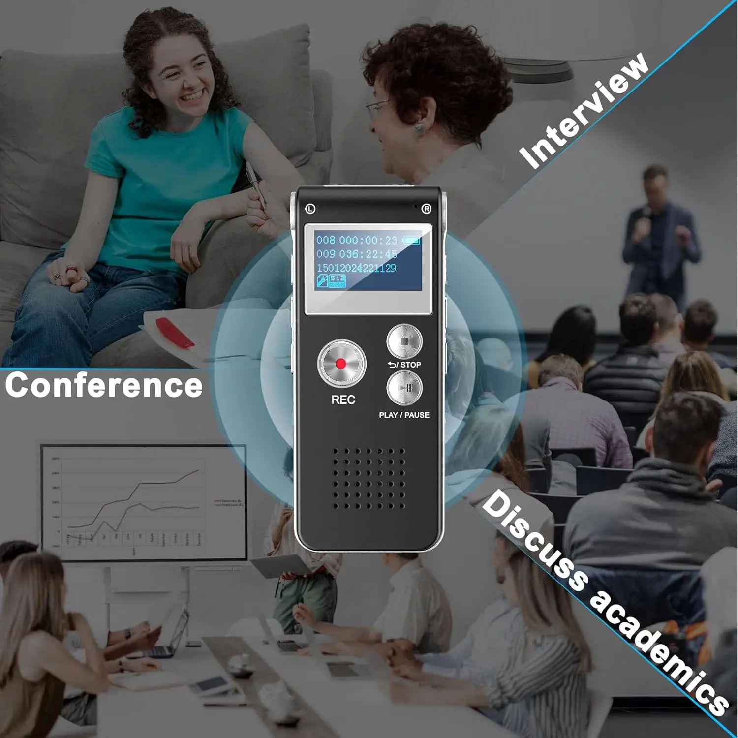 Πίσω όψη του μίνι εγγραφέα