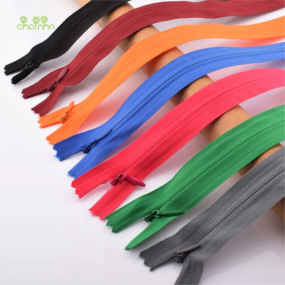 Chainho,3# Nylon Coil Invisible Zipper,For Pillow,Dress,Bags,Trousers Side,Skirt,DIY Handmade Accessories,Length 23cm,14 Pieces