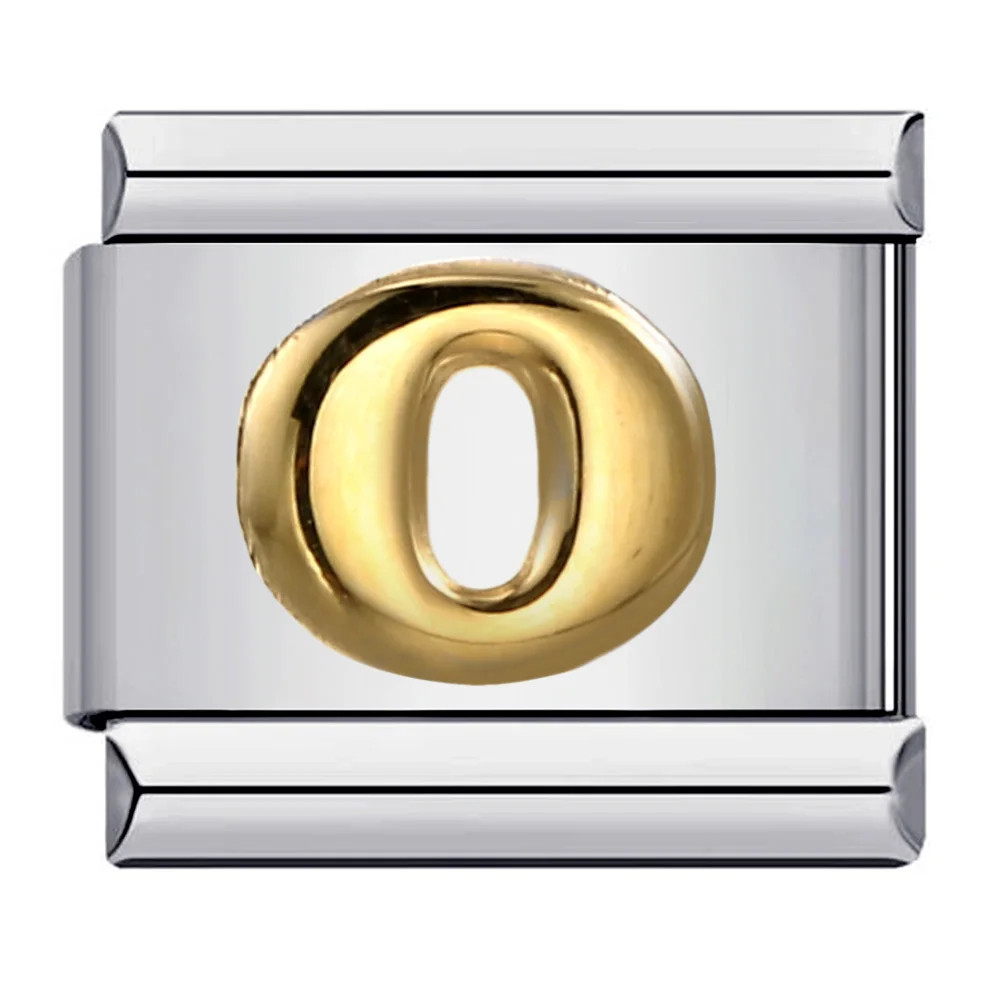 Gold Figure Charm for Italian Links Bracelet - Stainless Steel, 9mm