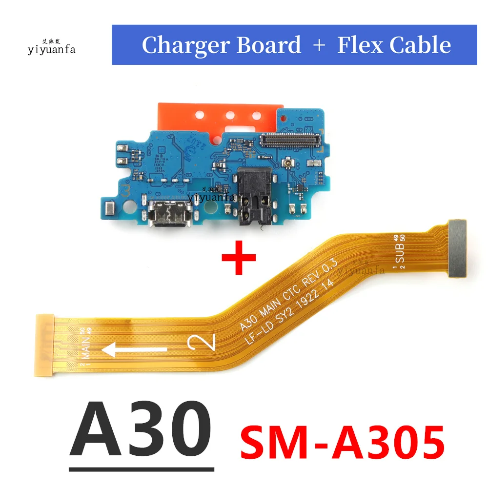 

Для Samsung Galaxy A30 SM-A305F/DS A305FN USB Micro зарядное устройство порт для зарядки док-станция коннектор микрофон материнская плата ЖК гибкий кабель