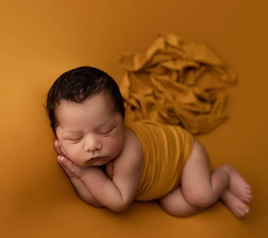 2pcs/set Stretch Wrap Newborn Photography Props Accessories Baby Boy Girl Soft Elastic WrapsBlanket Multi-Colors Swaddlings