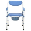 Custom Height Adjustable adults Commode Chair for disabled With bedpan 1