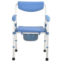 Custom Height Adjustable adults Commode Chair for disabled With bedpan 1