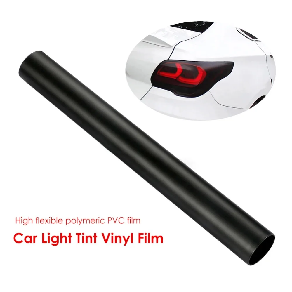 Pellicola luminosa per auto da 100-200cm nera smerigliata trasparente antigraffio resistente ai graffi protezione della pellicola del faro anteriore e posteriore - Image 5