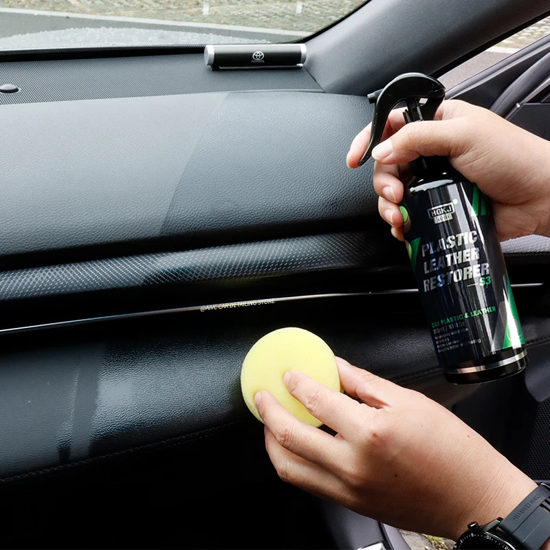 HGKJ-AUTO-S3 Plastic & Leather Restorer, Plastics Cleaner Restorer, Plastic  Leather Restorer Spray, Plastic Parts Refurbish Agent for Car Exterior