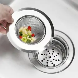 Stainless Steel Kitchen Sink and Drain Hair Strainer (Silver G766A)
