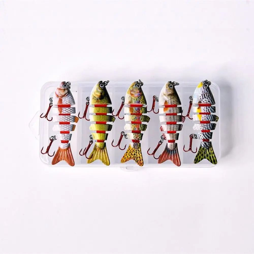 Description Picture 4 of itemMini Deep Diving 6 Segment Fishing Lures 6cm 4.5g Lifelike Eyes Bionic Bait 3d Eyes Bass Crankbaits Plastic Hard Crank
