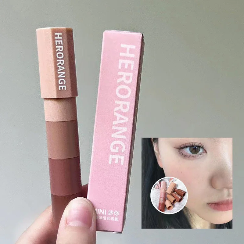 Mini Bullet Eye Shadow Stick 4 Colors Highlight Matte Shimmer
