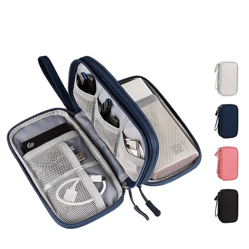 

Earphones Bag Portable Power Bank Storage Bag External Battery Carrying Pouch Data Cable Hard Drive Headset Protective Case