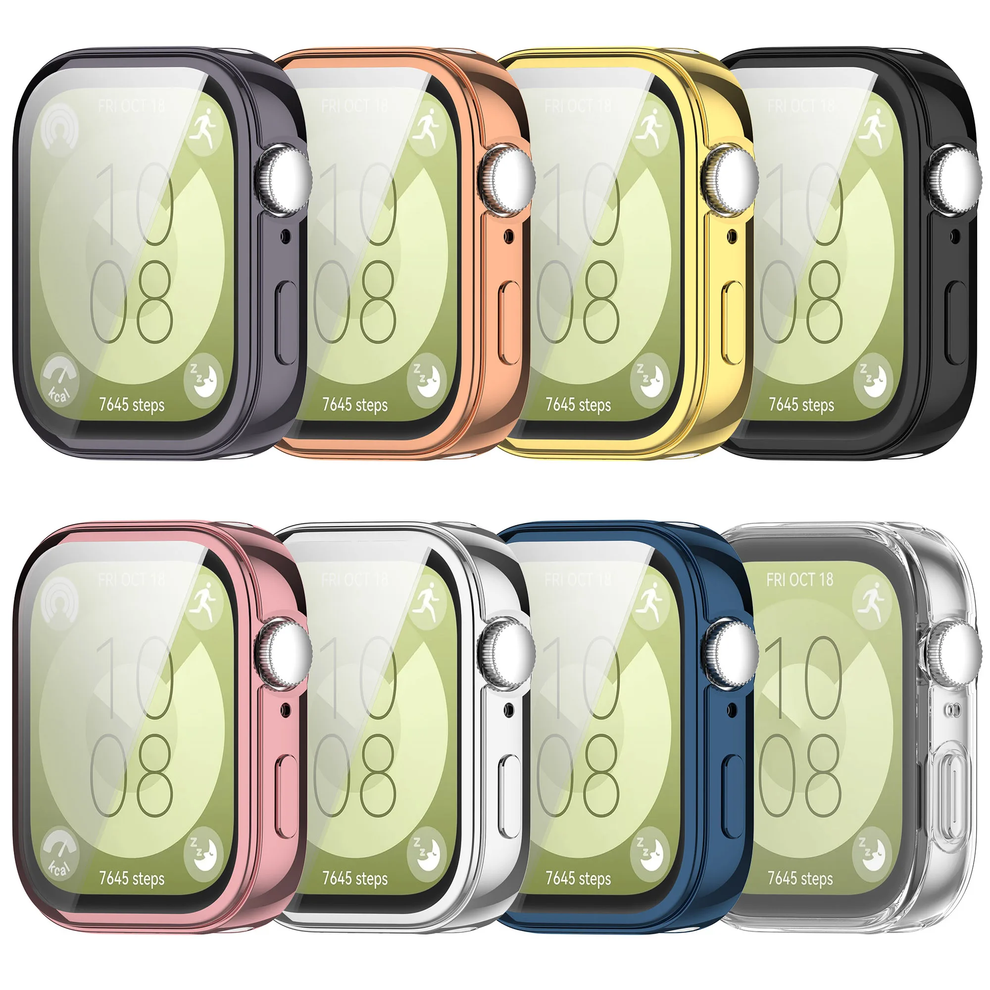 Ultimate All-Around TPU Bumper Case for Huawei Watch Fit 3 - Soft Protective Frame Cover