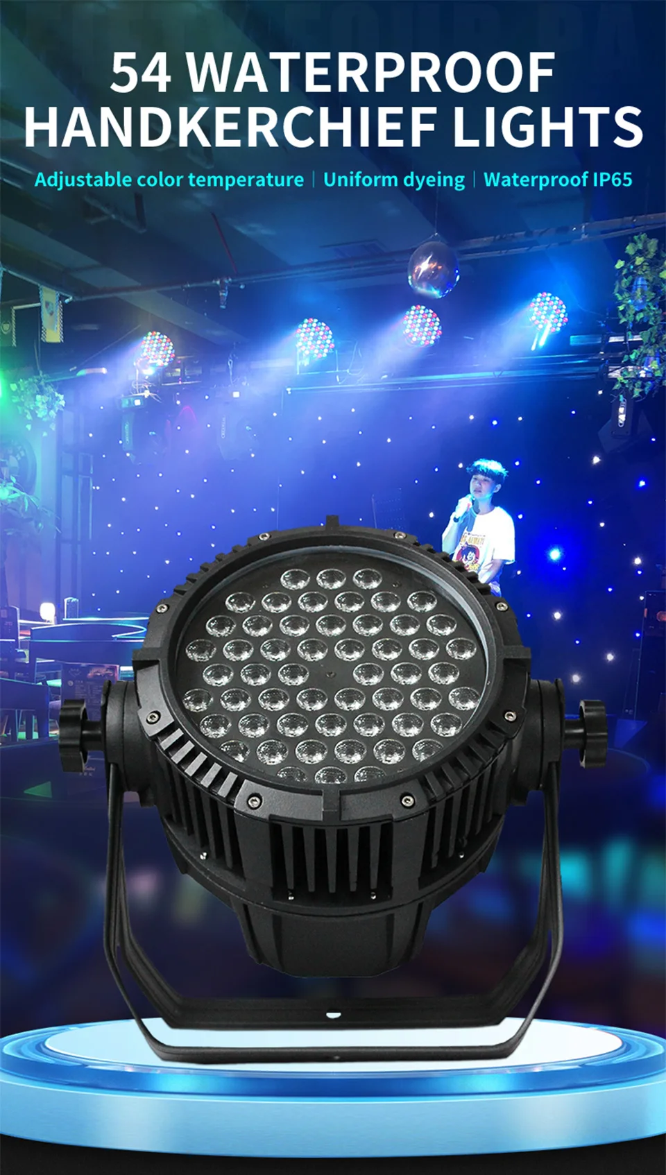 2025 LED Outdoor Waterproof Par Light DMX RGB Wash Light Professional Stage Bar