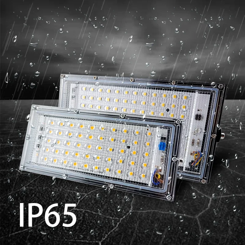 2pcs/lot Led Flood Light 50W 100W AC 110V 220V Outdoor Floodlight Spotlight IP65 Waterproof LED Street Lamp Landscape Lighting
