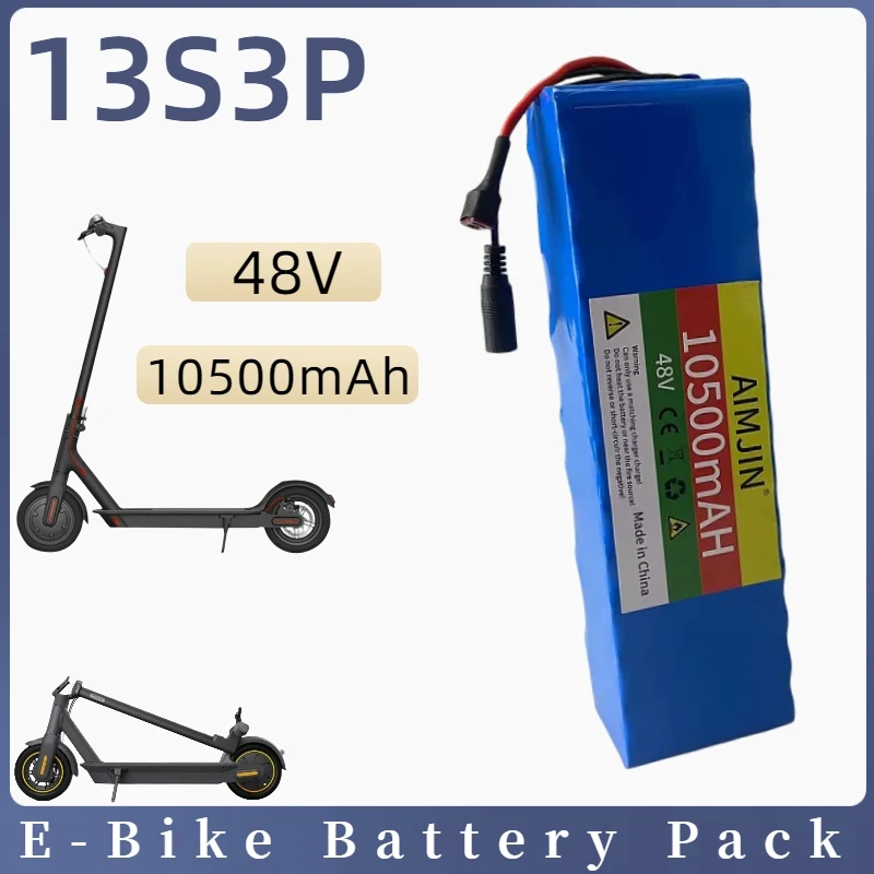 

18650 13S3P 48V 10500mAh Lithium ion Battery Pack 750w 1000w E-bike Electric bicycle Scooter with BMS