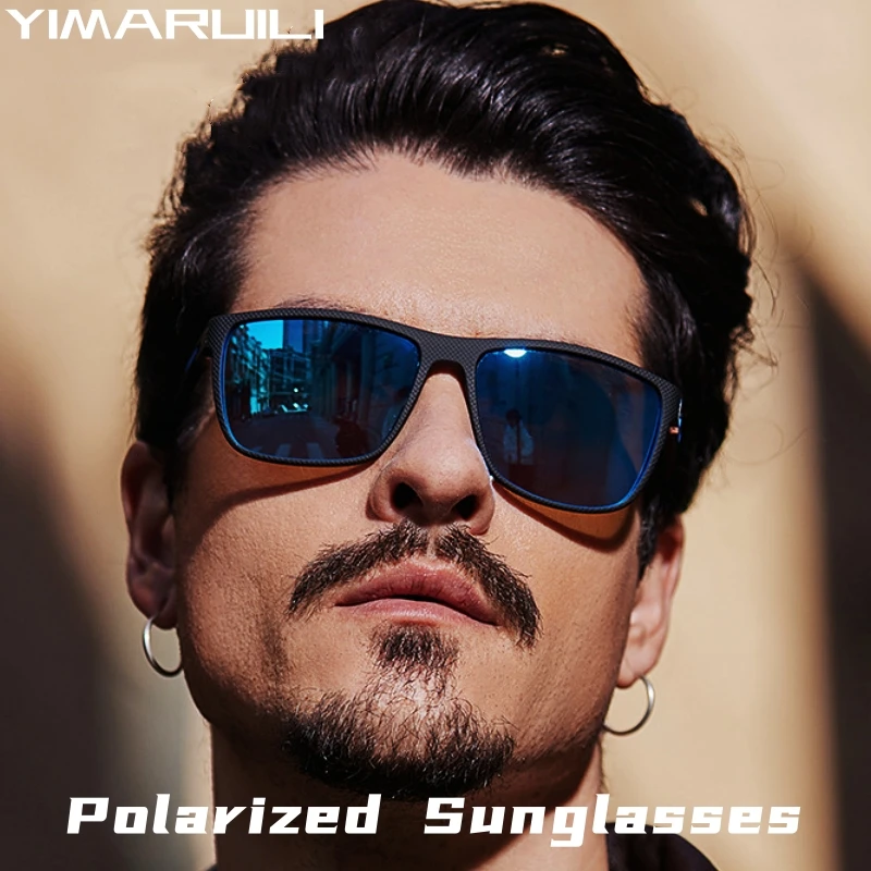 

YIMARUILI Fashion Ultralight TR90 Square Driving Glasses Retro Optical Prescription Polarized Sunglasses for Men and Women C3045