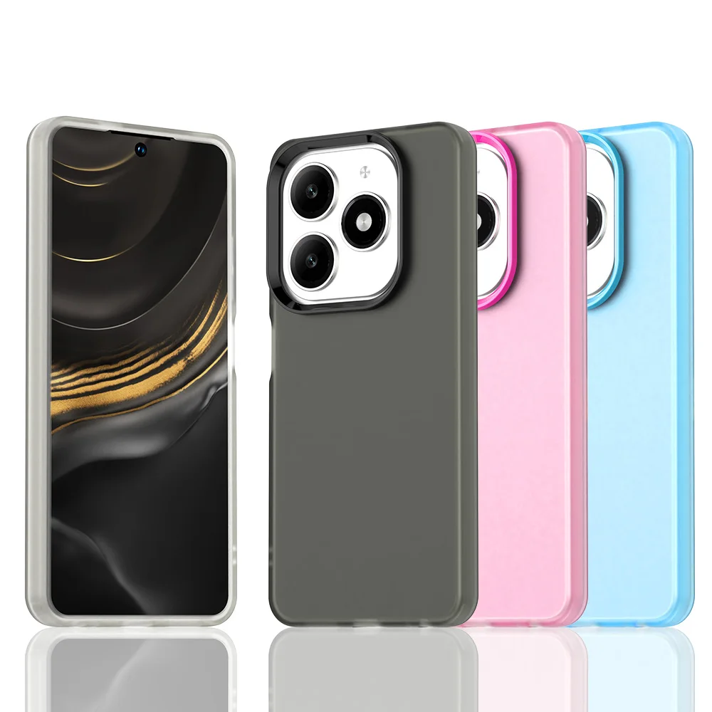 Translucent Candy Color Matte Shockproof Protective Bumper Case