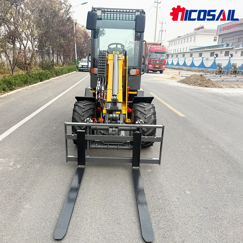 Kompaktlader mit Dieselmotor, Teleskoplader, tragbarer multifunktionaler Mini-Lader mit Front-End und EPA-Zertifizierung