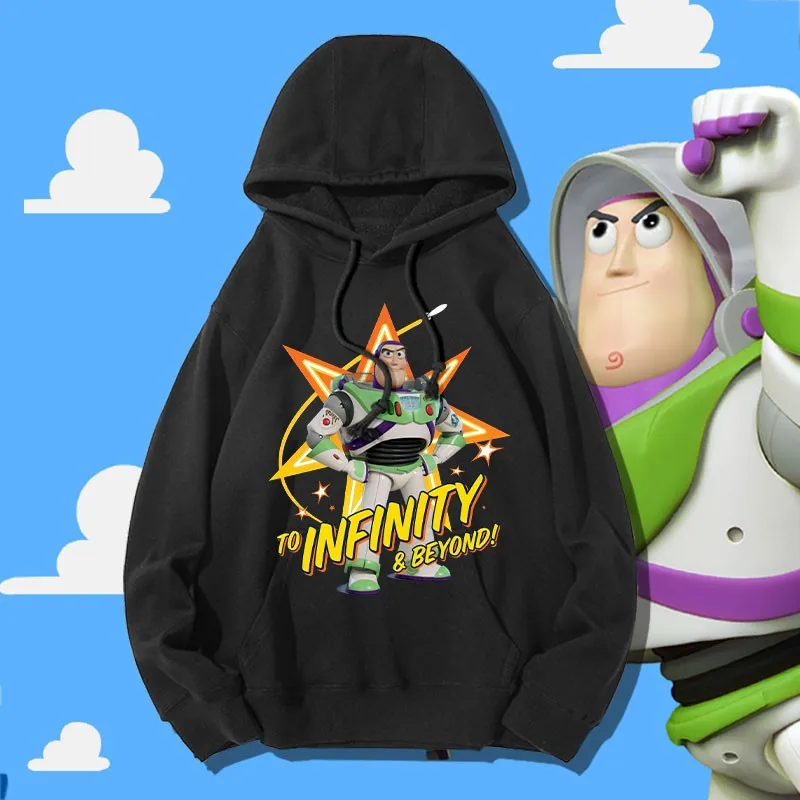 

Toy Story Co-hoodie Man Hoodie Oversize Woody Buzz Lightyear Strawberry Bear Print Clothing Trend