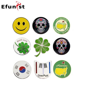 Golf Ball Marker Alloy Mix Various Styles Men Women Golf Hat Clip Golf Cap Clips Mark Golf Supplies Accessories Drop Ship 1