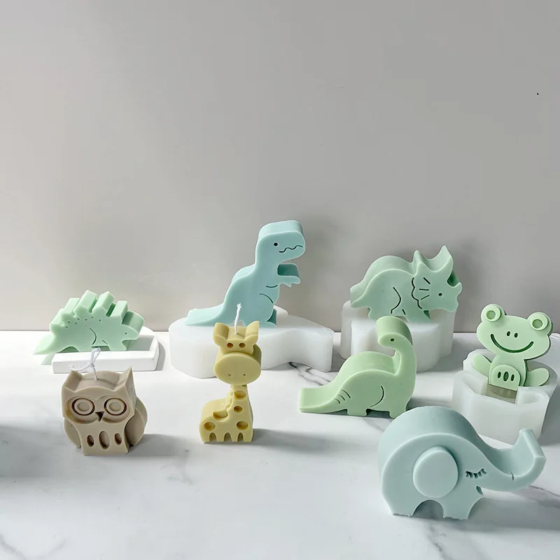 Dinosaur-Themed Silicone Molds for Aromatherapy & Resin Crafts