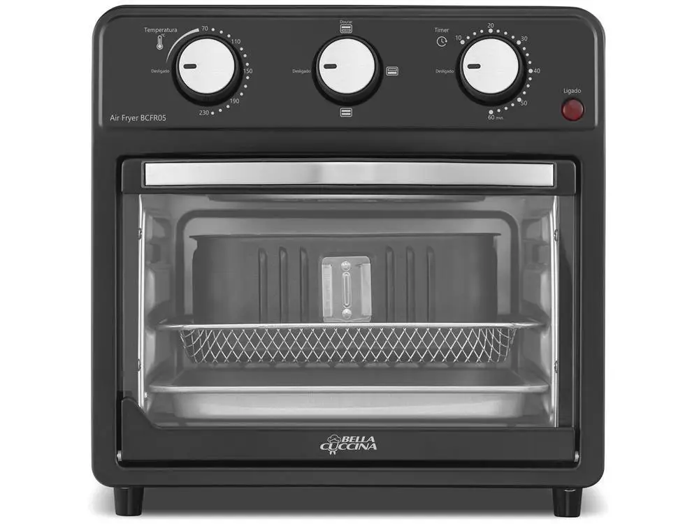 Fritadeira Elétrica sem Óleo/Air Fryer Bella Cuccina BCFR05 Preta com Timer 2,7L - 220V 6